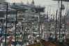 Die Marina beherbergt das eine oder andere Boot
