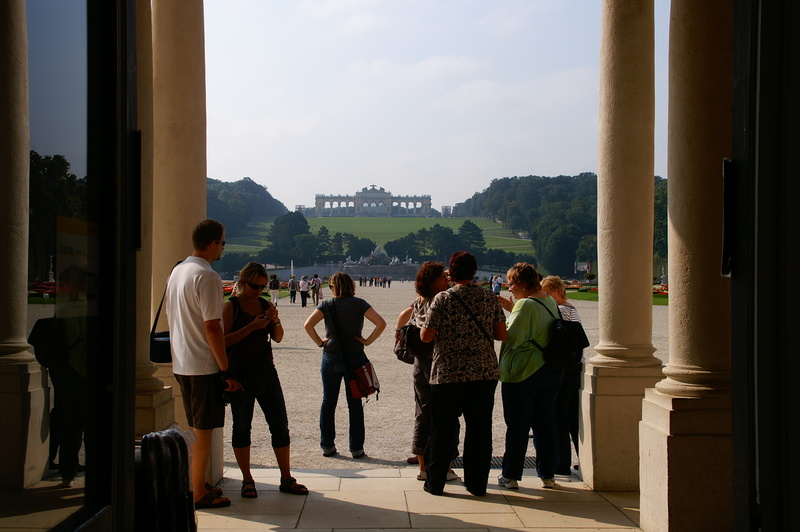 Der schöne Ausblick auf den Schlosspark